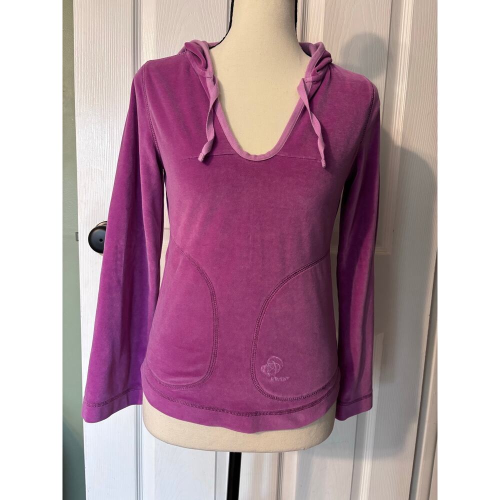 Patagonia Rhythm Hoodie Women's Size XS VINTAGE Y2K Pink Velour